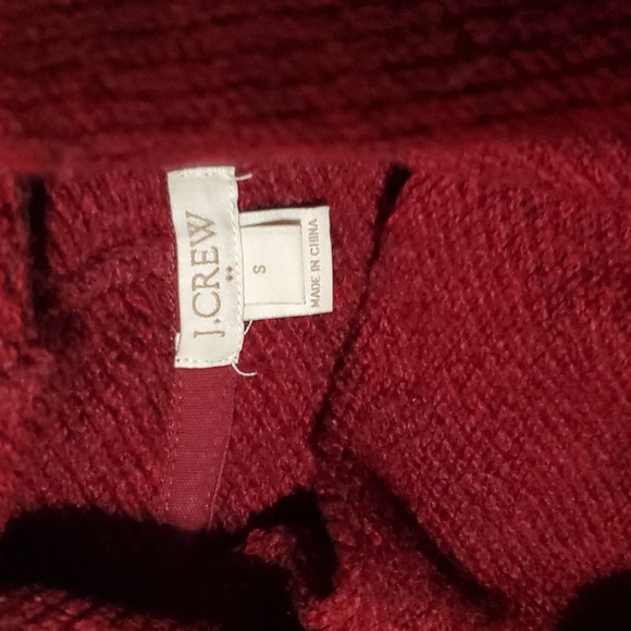 J. Crew Funnel Cowlneck Sweatshirt / Sweater Cotton Acrylic Nylon Wool Blend - Picture 3 of 5